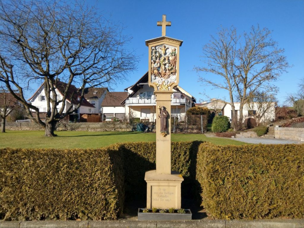 Vierzehn Nothelfer Bildstock in Großrinderfeld